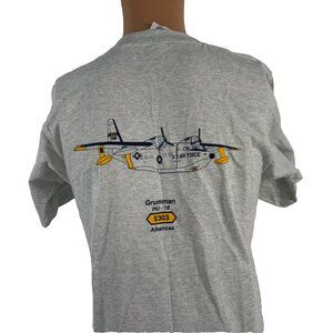 Vintage Grumman HU16 Albatross T Shirt Mens Size M US Air Force Aircraft 90s